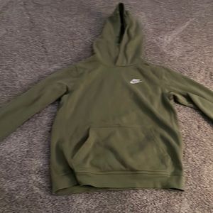 Nike olive green kids sweatshirt